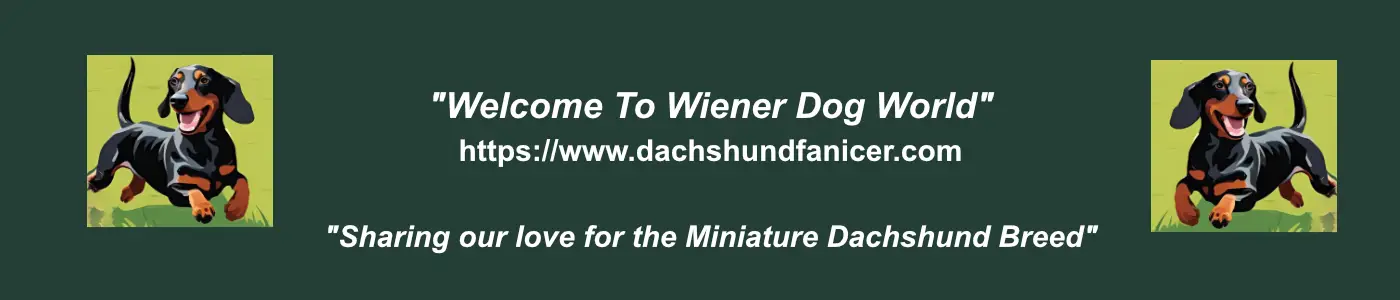 Homepage Banner "Welcome To Wiener Dog World!'